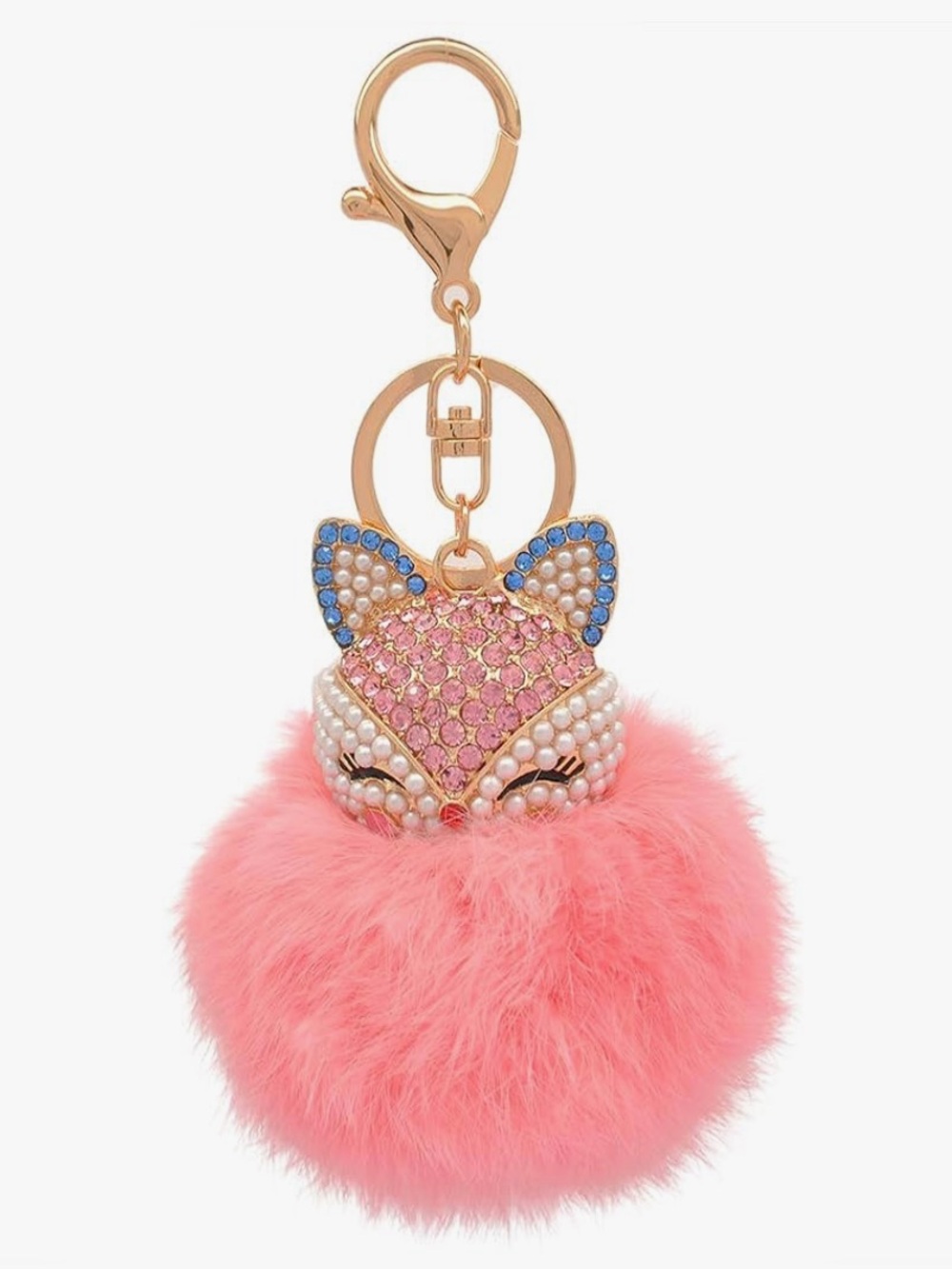 Fox Pom Pom Bag Charm NWT - Pick 1 - Your Choice of Colors